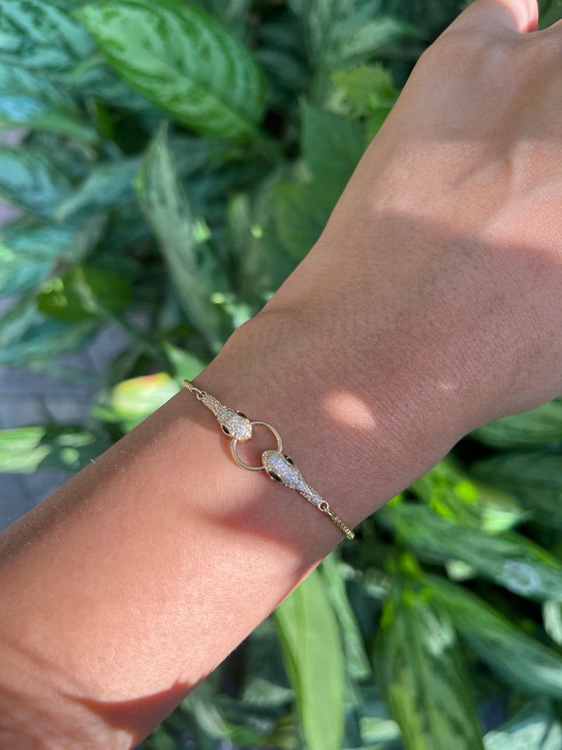 Serpent Diamond Bracelet