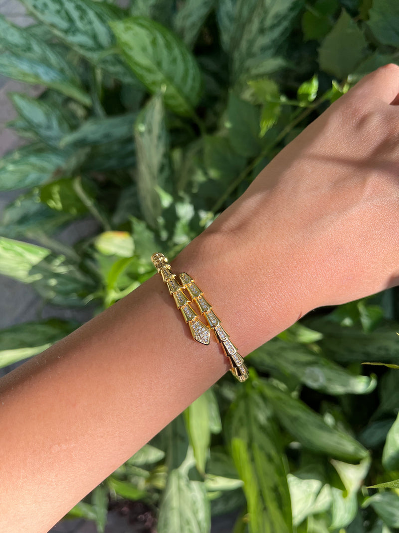 Golden Serpent Cuff