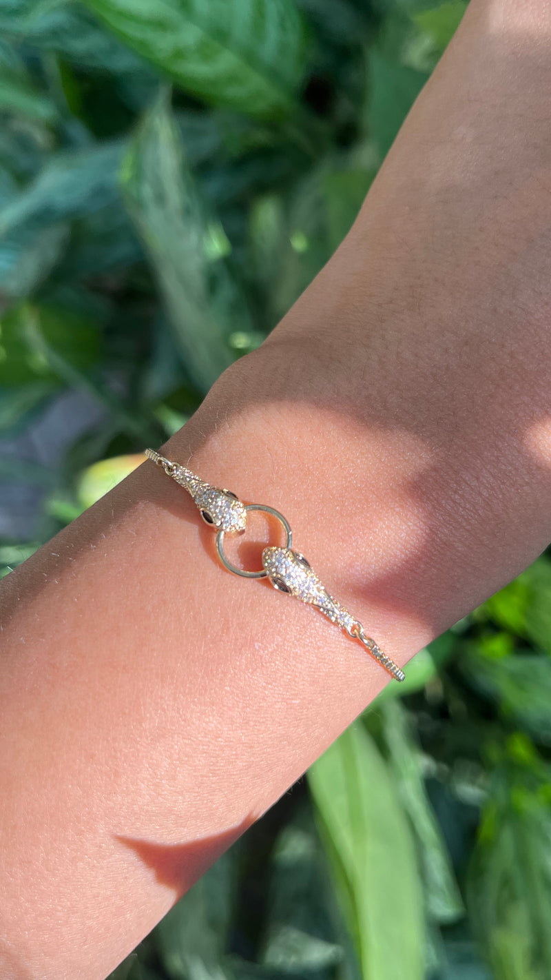 Serpent Diamond Bracelet