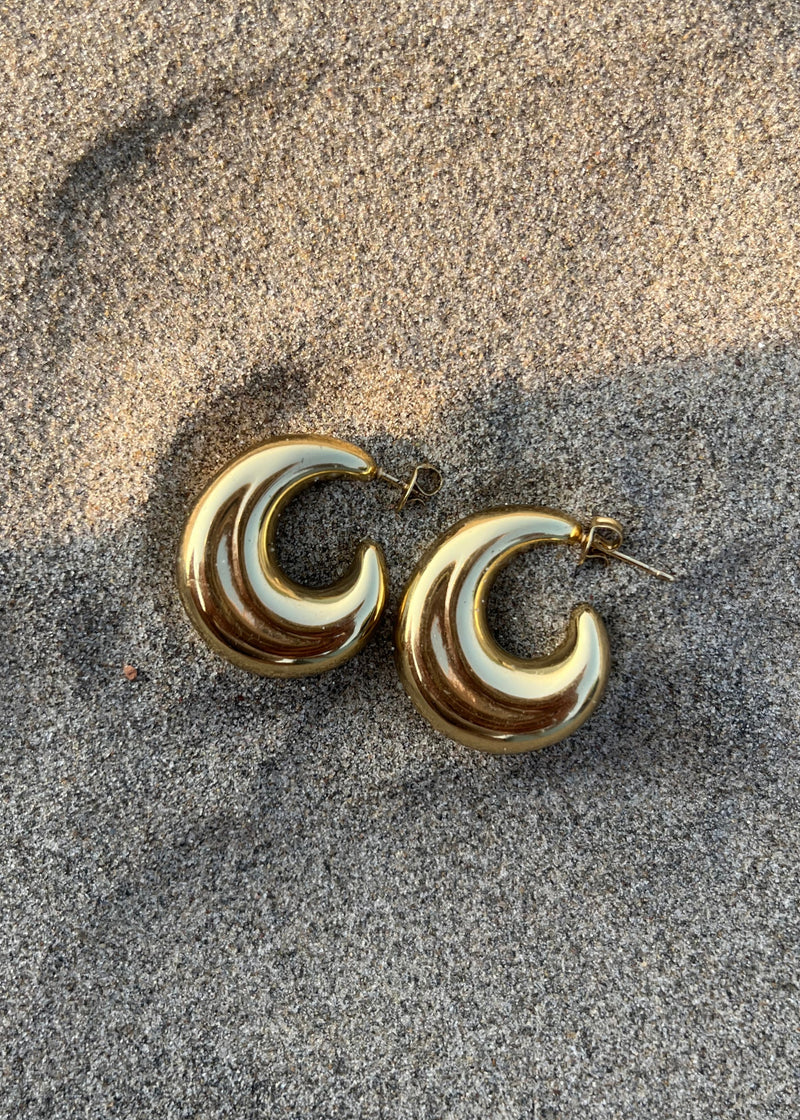 Crescent Glow Hoops
