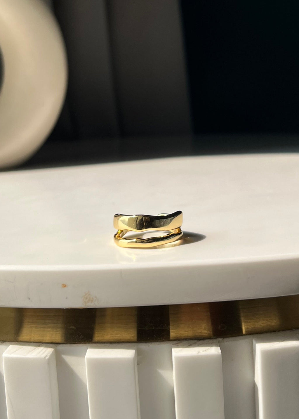 Golden Wave Ring