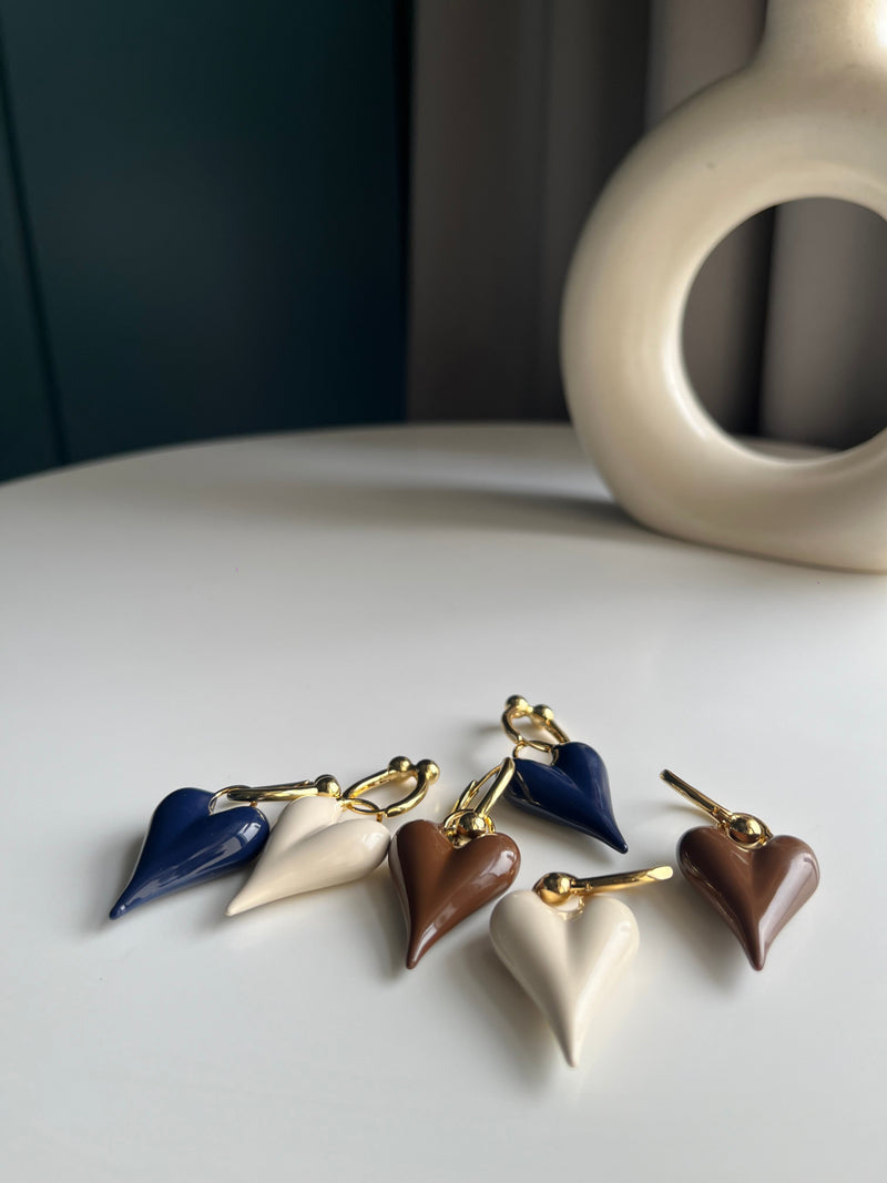 Heart Drops Earrings