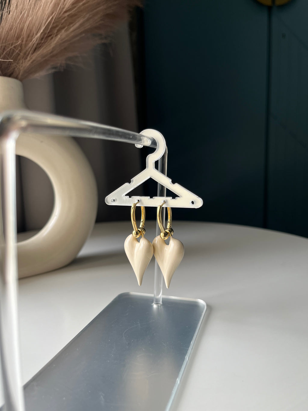 Heart Drops Earrings