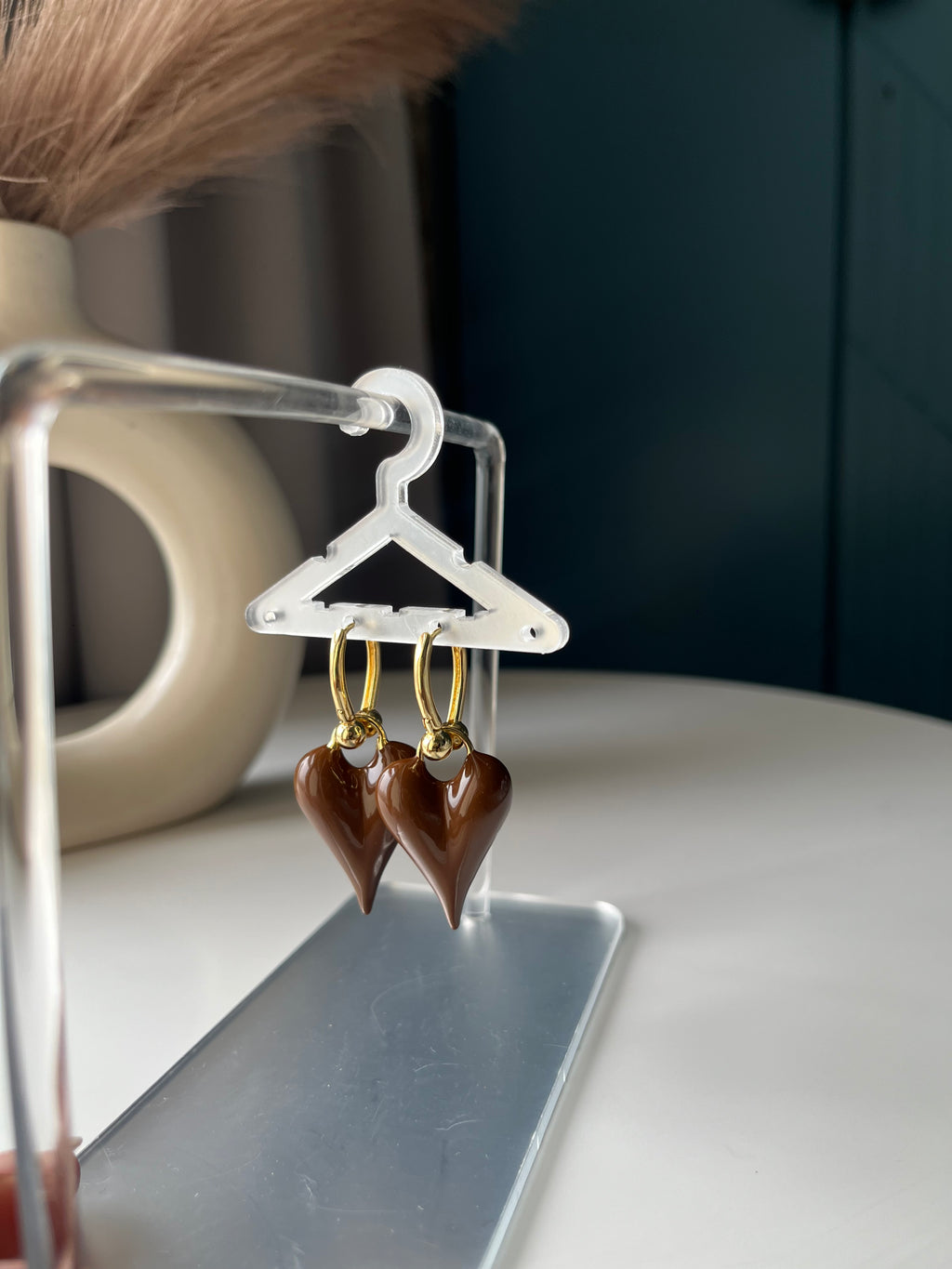 Heart Drops Earrings