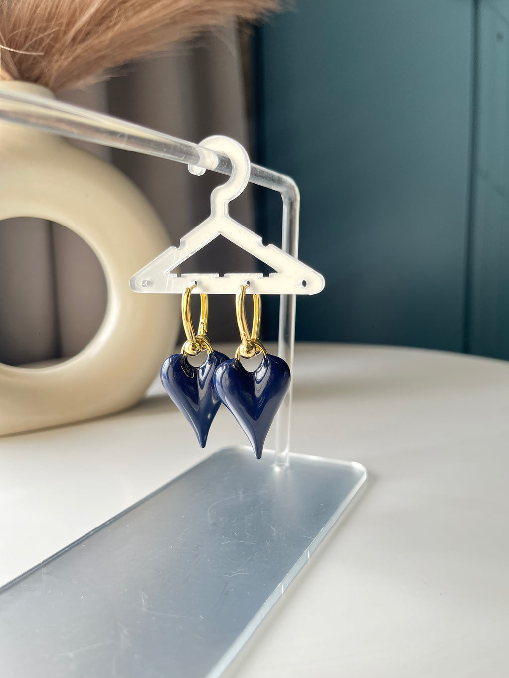 Heart Drops Earrings