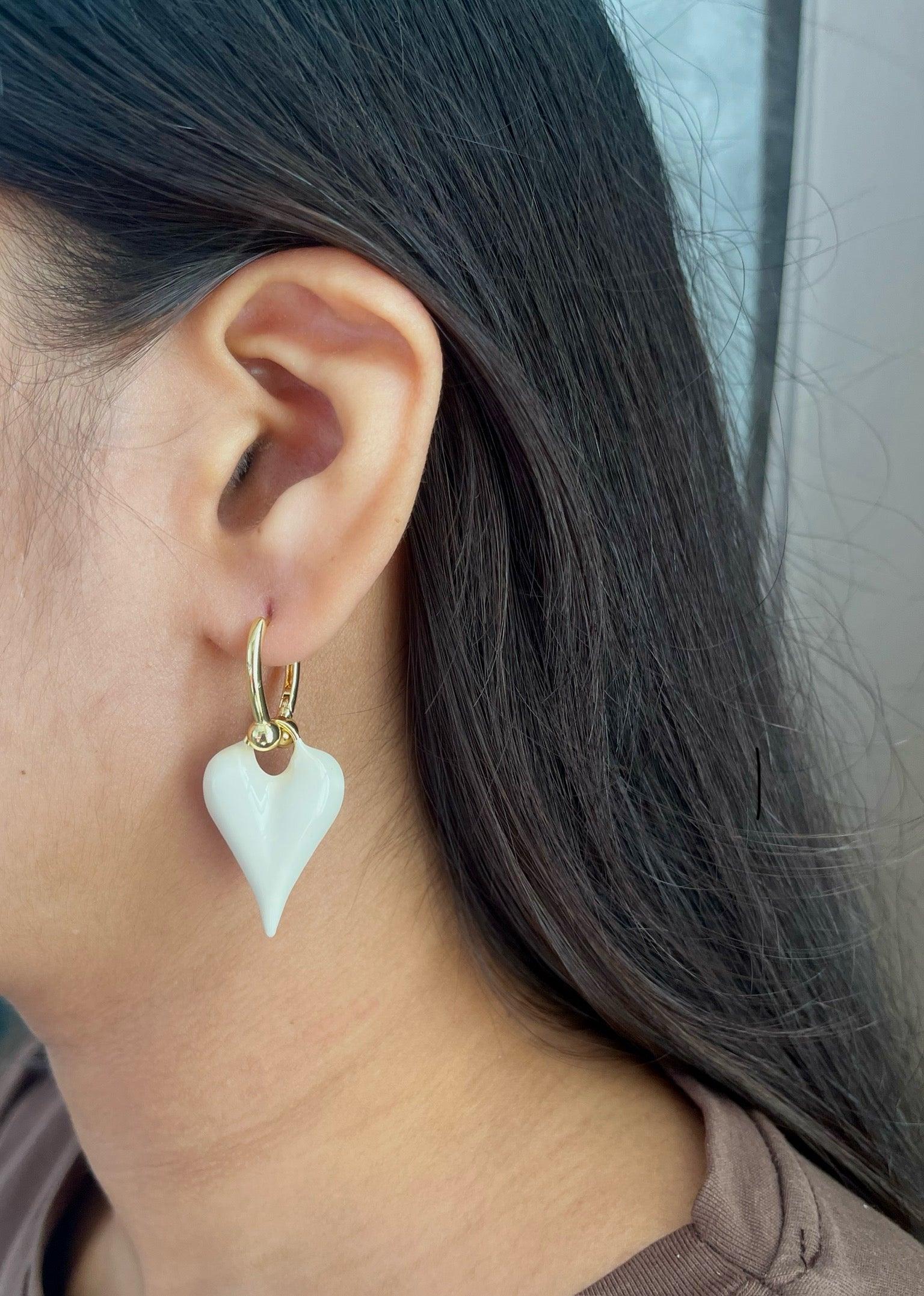 Heart Drops Earrings